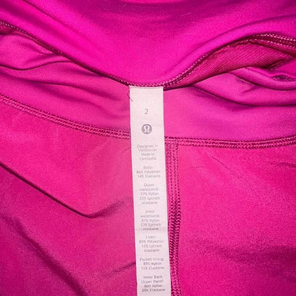 Lululemon Ripened Raspberry Speed Up Shorts - Picture 3 of 3
